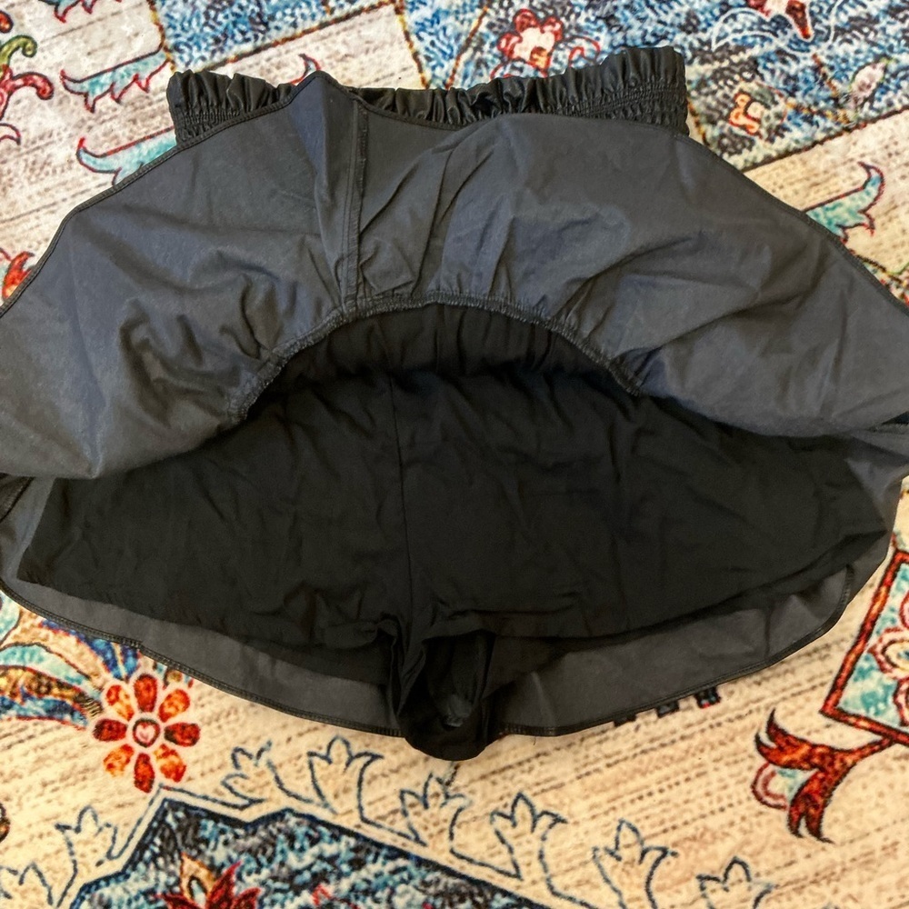 Mustard Seed Black Tiered Mini Skirt Sz S - Picture 3 of 5